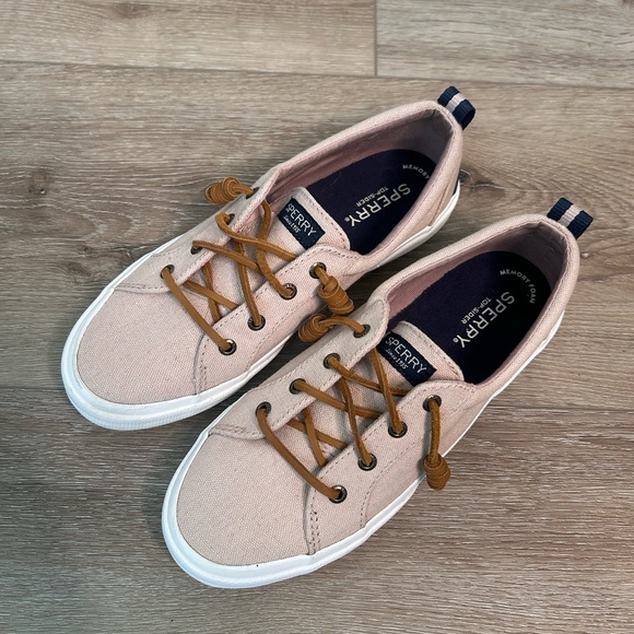 Sperry Women's tan Canvas Boat Shoes - Picture 2 of 9